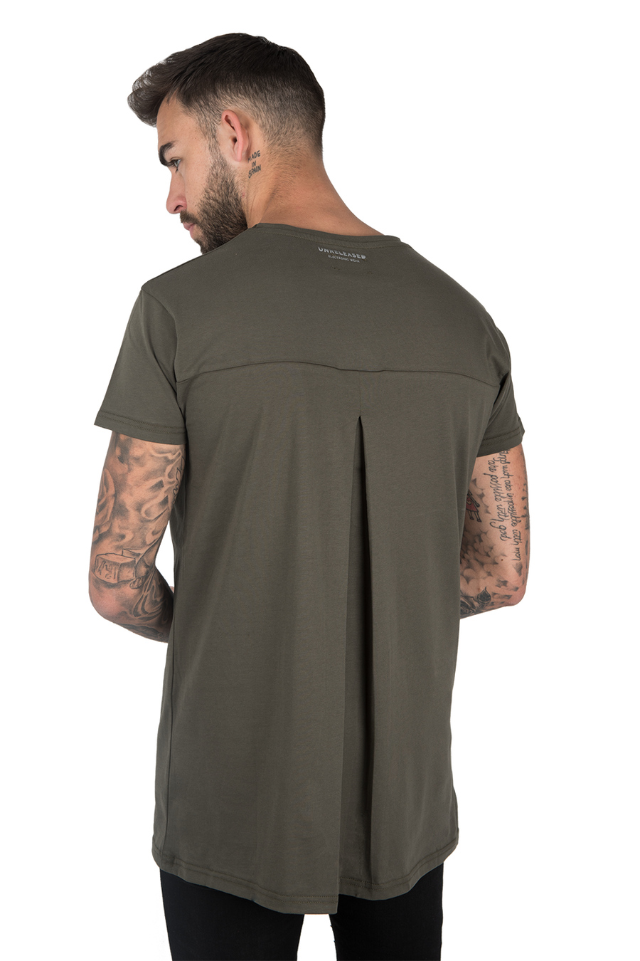 BASIC T-SHIRT WITH PLEAT GREEN