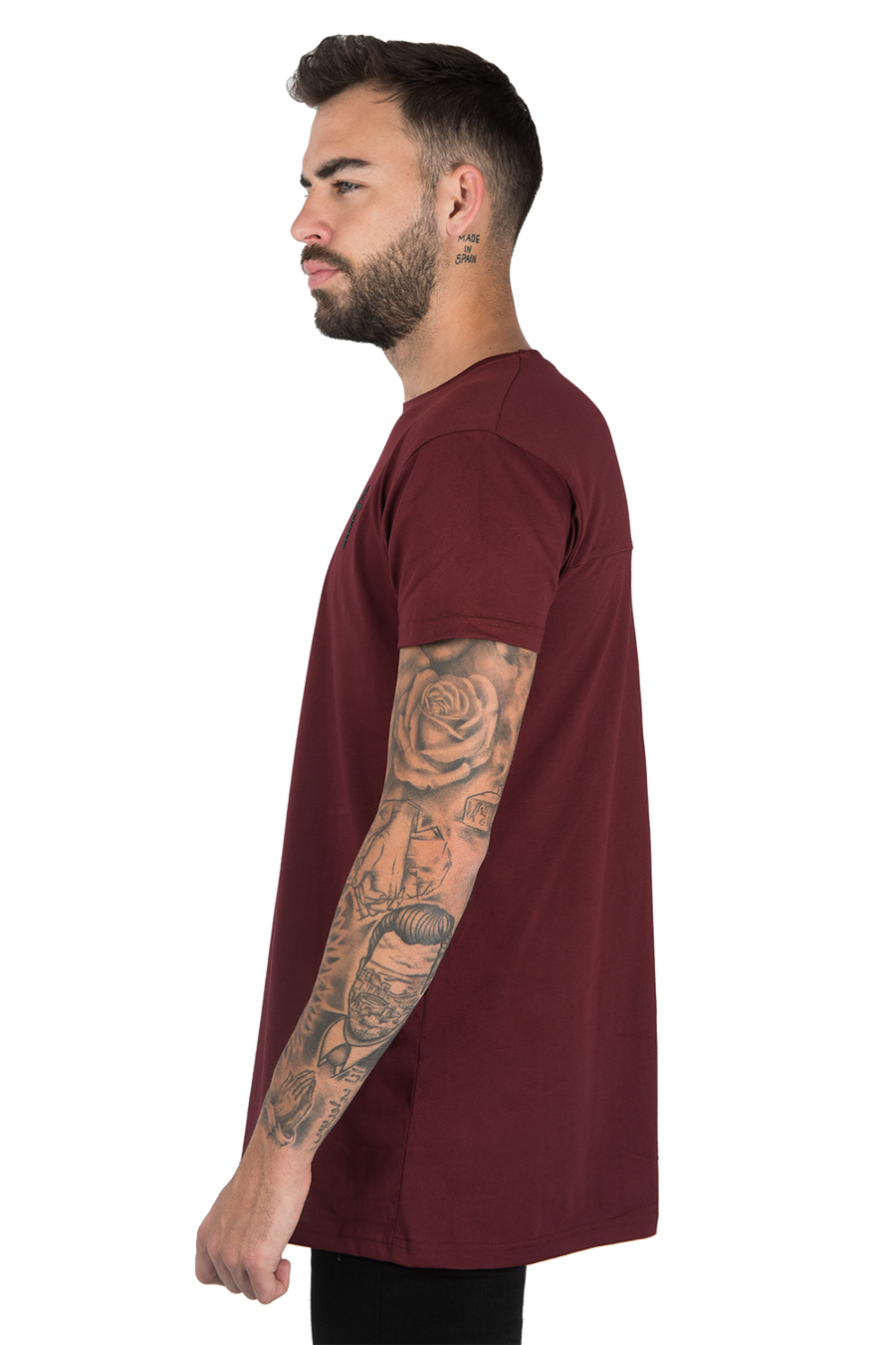 BASIC T-SHIRT WITH PLEAT RED