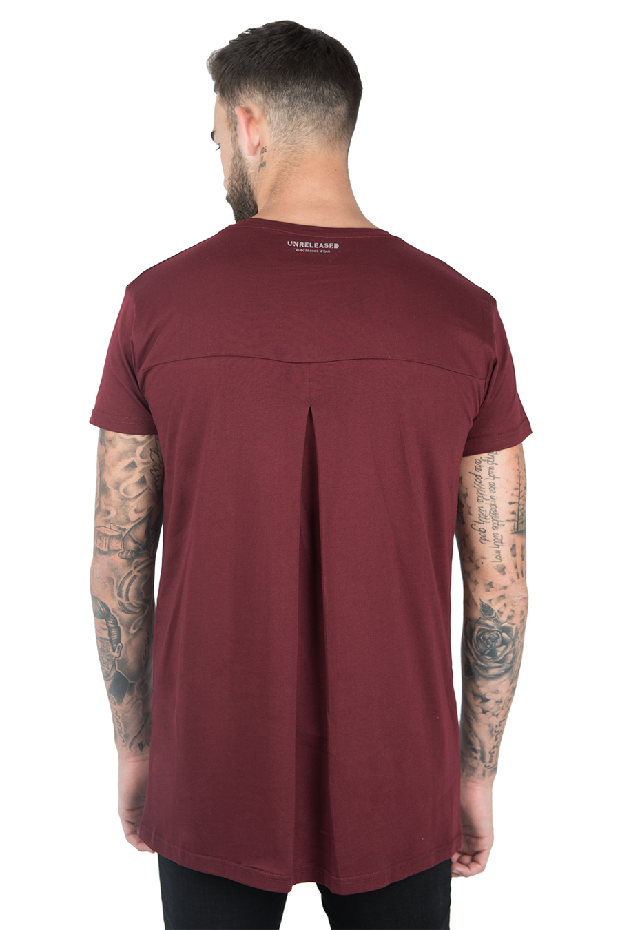 BASIC T-SHIRT WITH PLEAT RED